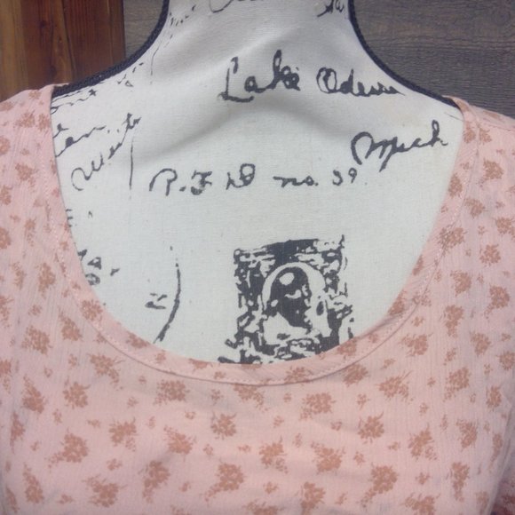 Cang Floral Top With Back Tie M L USA - Picture 2 of 11